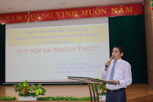 BS CKI Vũ Văn Thoại phụ trách khoa nội thần kinh bệnh viện ĐKKV Thủ Đức